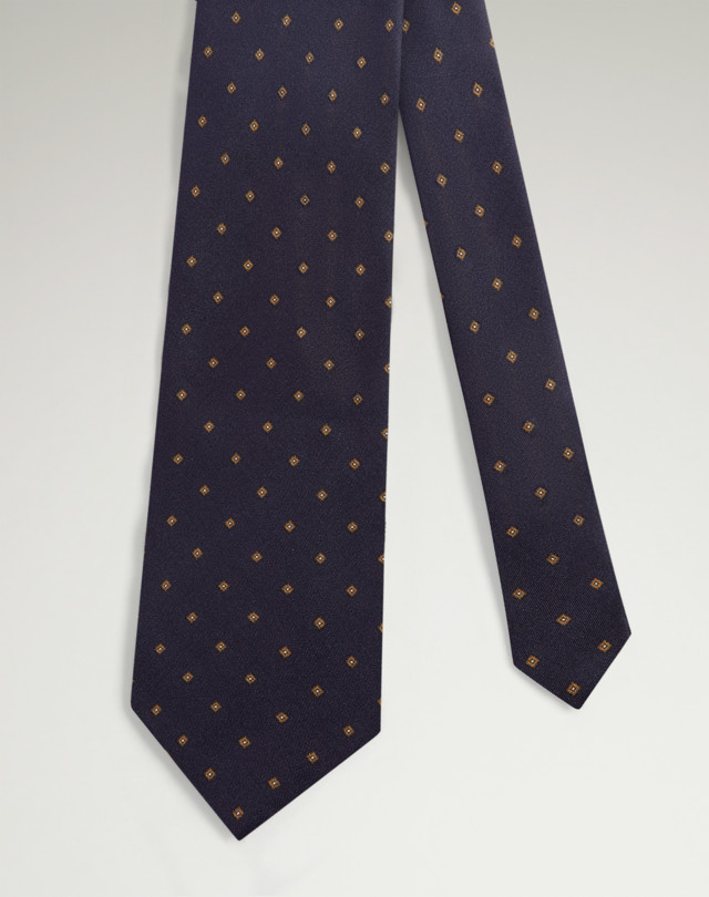 DUNHILL Silk Archive Neats Printed Tie Tie Man f