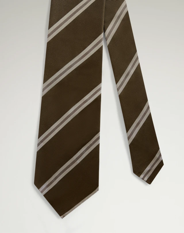 DUNHILL Silk Regimental Stripe Woven Tie Tie Man f
