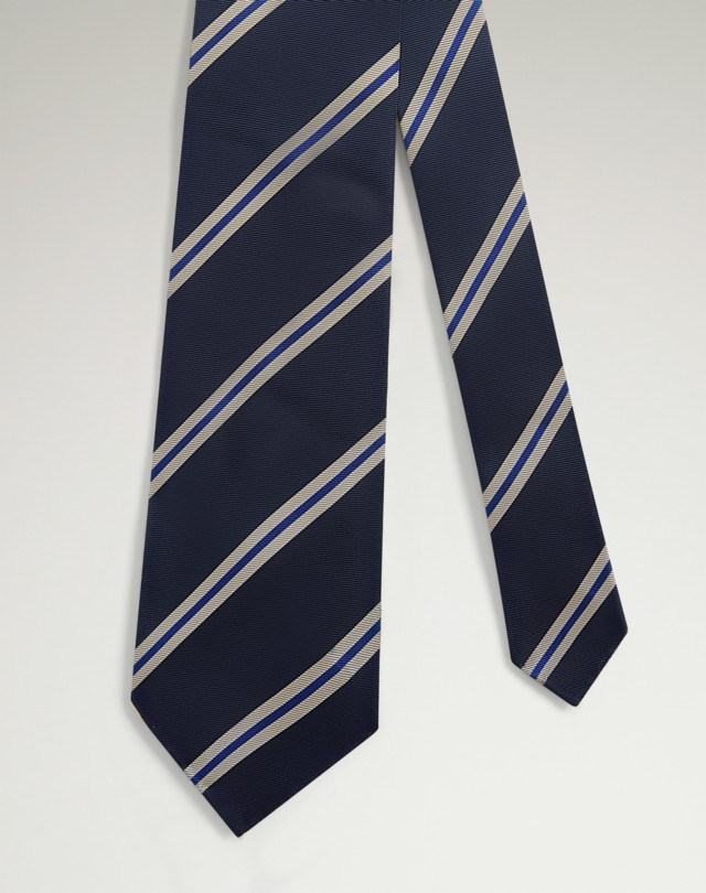 DUNHILL Silk Regimental Stripe Woven Tie Tie Man f