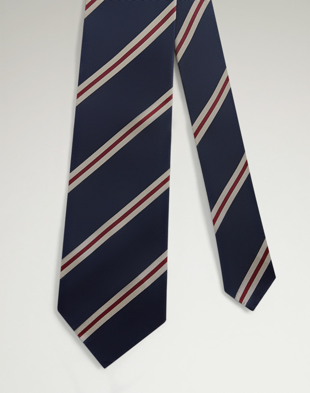 DUNHILL Silk Regimental Stripe Woven Tie Tie Man f