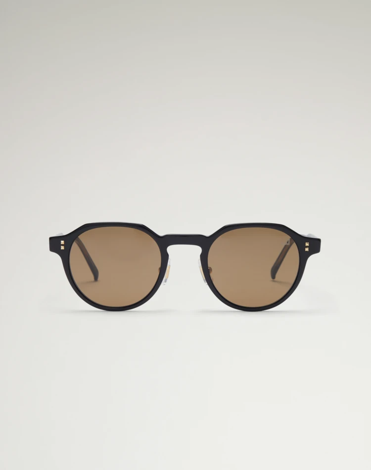 DUNHILL SUNGLASSES Man Hobnail Acetate Slim Round Frame Sunglasses f