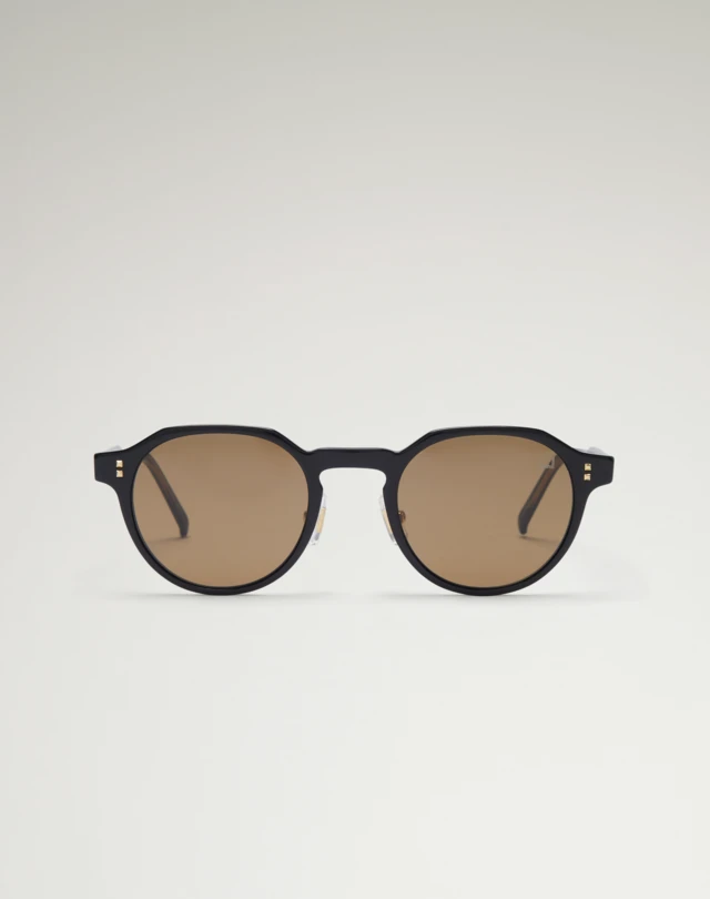 DUNHILL Lunettes de soleil rondes fines en acétate Hobnail LUNETTES DE SOLEIL Homme f