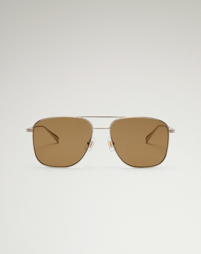 DUNHILL Lunettes de soleil rectangulaires à pont Barley LUNETTES DE SOLEIL Homme f