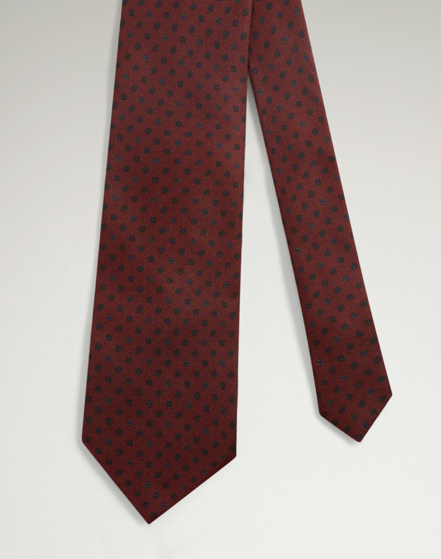 DUNHILL Silk Jewel Neats Printed Tie Tie Man f