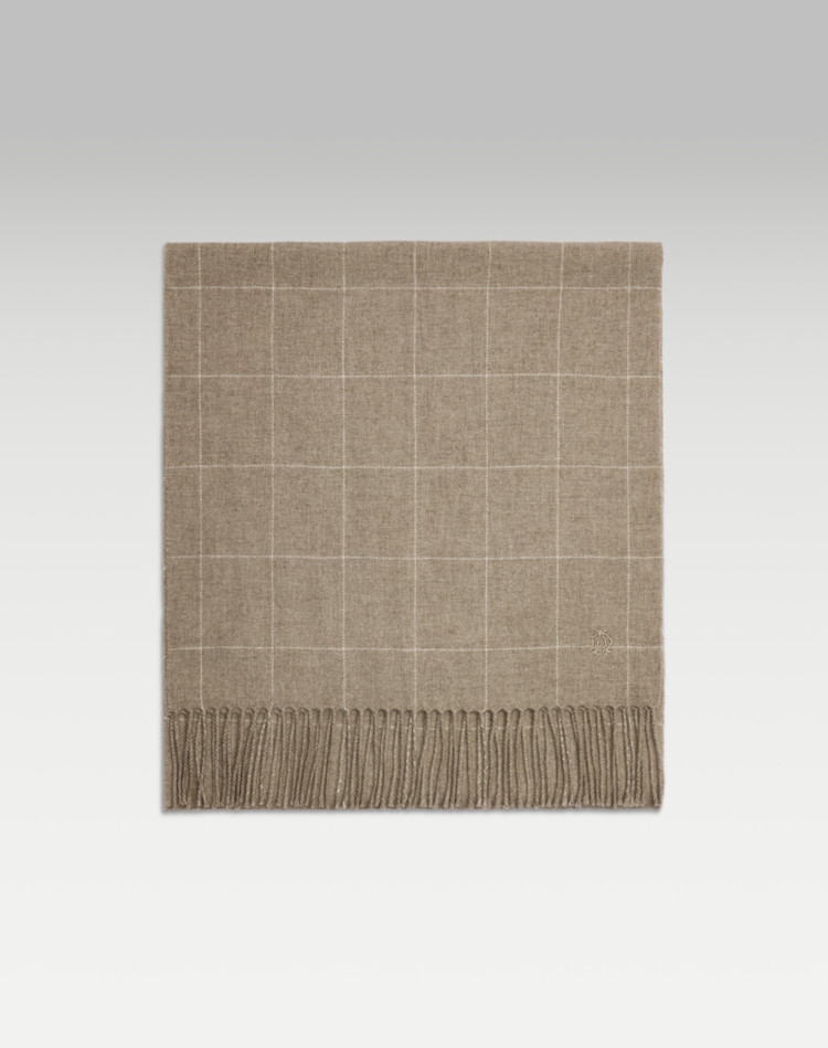 DUNHILL SCARVES Man Cashmere Windowpane Scarf f