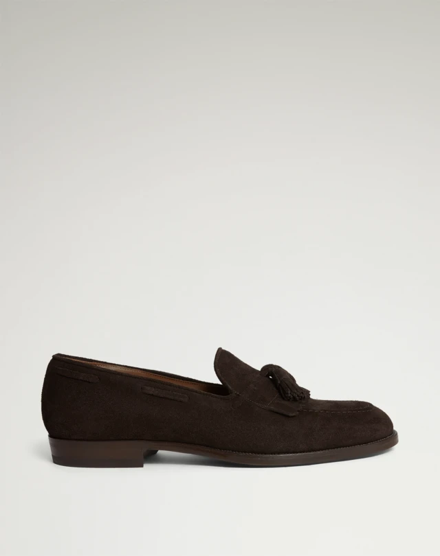DUNHILL Mount Kiltie Suede Loafers LOAFERS Man f
