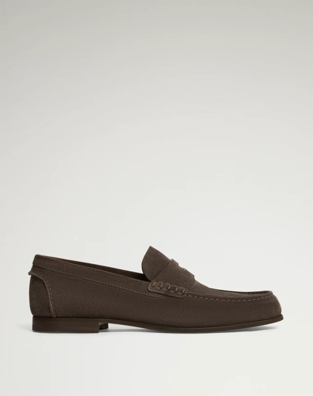 DUNHILL Heddon Flex Suede Loafers LOAFERS Man f