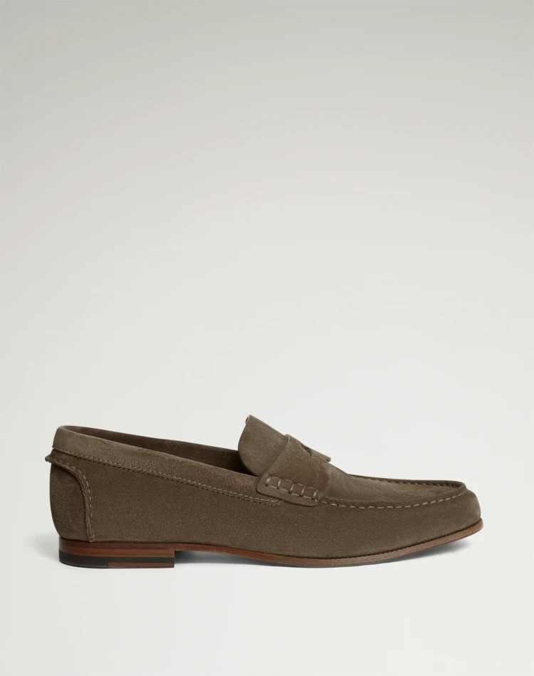 DUNHILL LOAFERS Man Heddon Flex Suede Loafers f