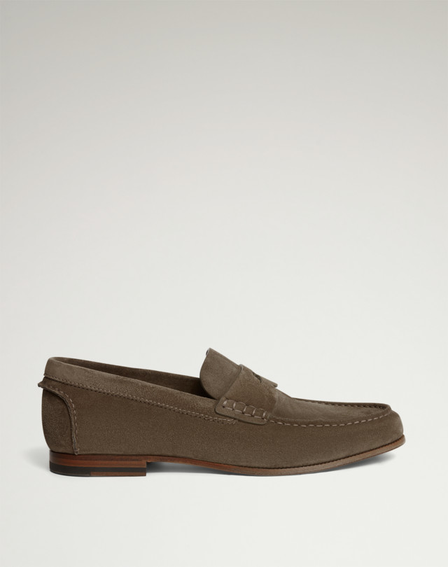 DUNHILL Heddon Flex Suede Loafers LOAFERS Man f