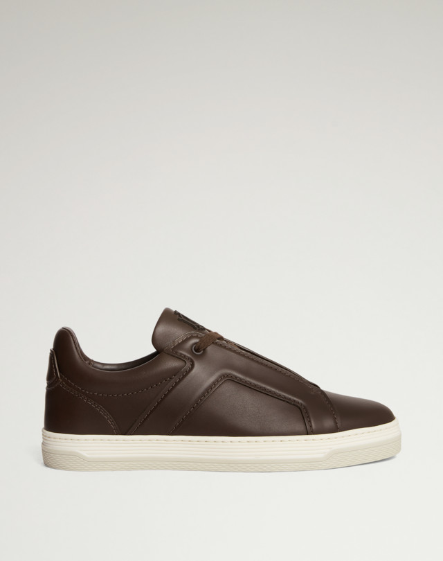DUNHILL Tailored Leather Sneakers SNEAKERS Man f