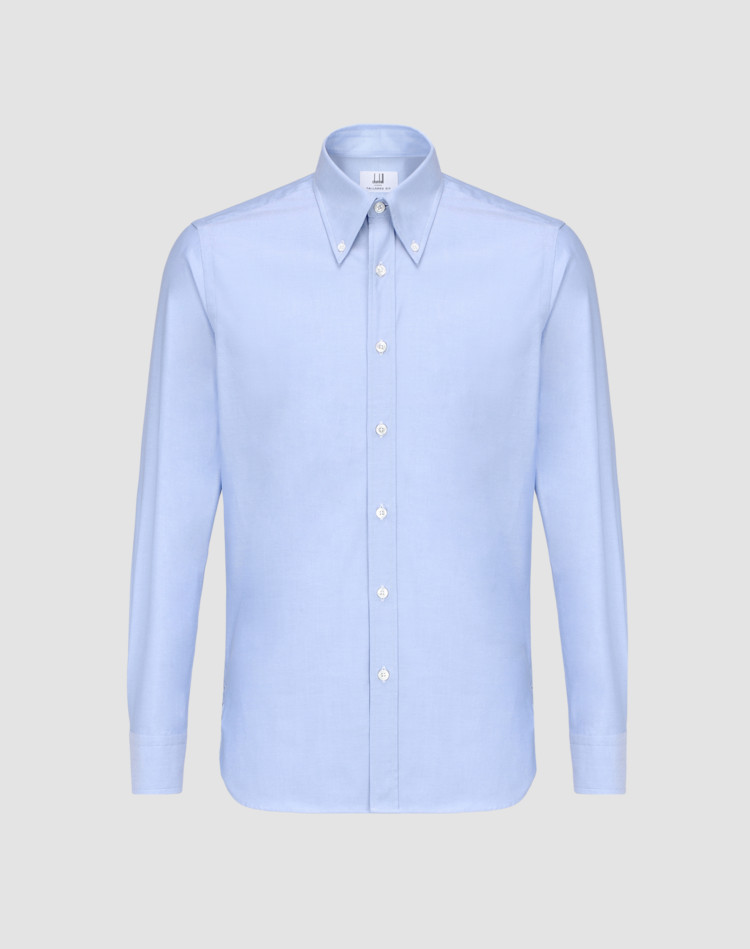 men's hidden button down collar shirts