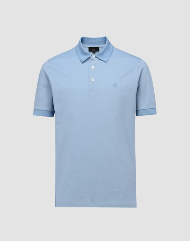 DUNHILL Double pique polo shirt POLOS Man f