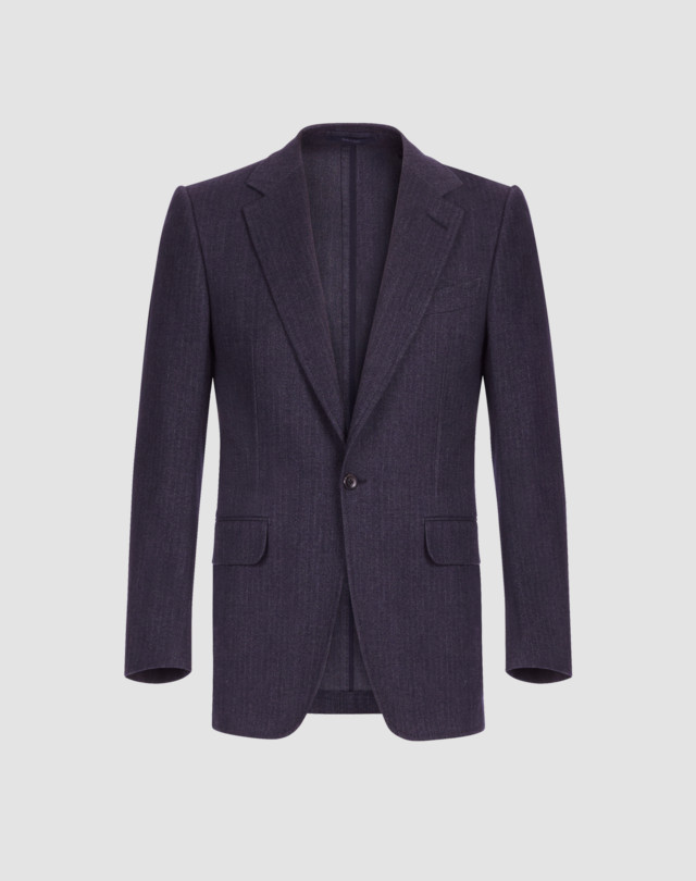 DUNHILL ベルグレイヴィア アンラインド コットンヘリンボーンジャケット ブレザー メンズ f