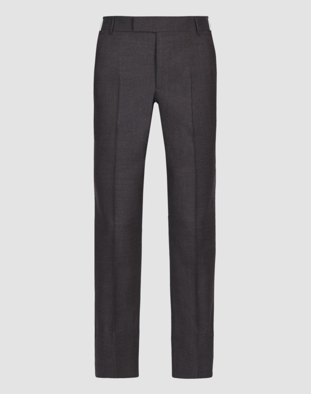 Trouser is shown in chocolate