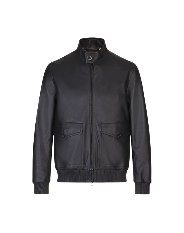 DUNHILL Giacca Harrington in pelle di agnello Capispalla Uomo f