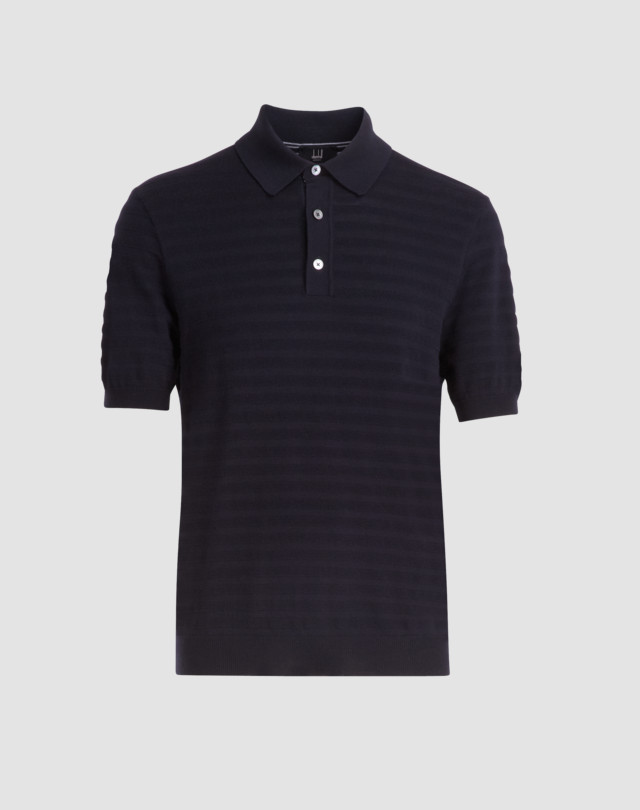 DUNHILL Textured Stripe Polo POLOS Man f