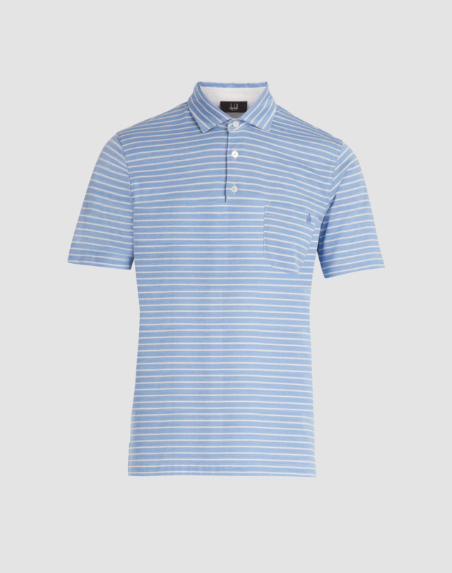DUNHILL piqué Stripe Polo POLOS Man f