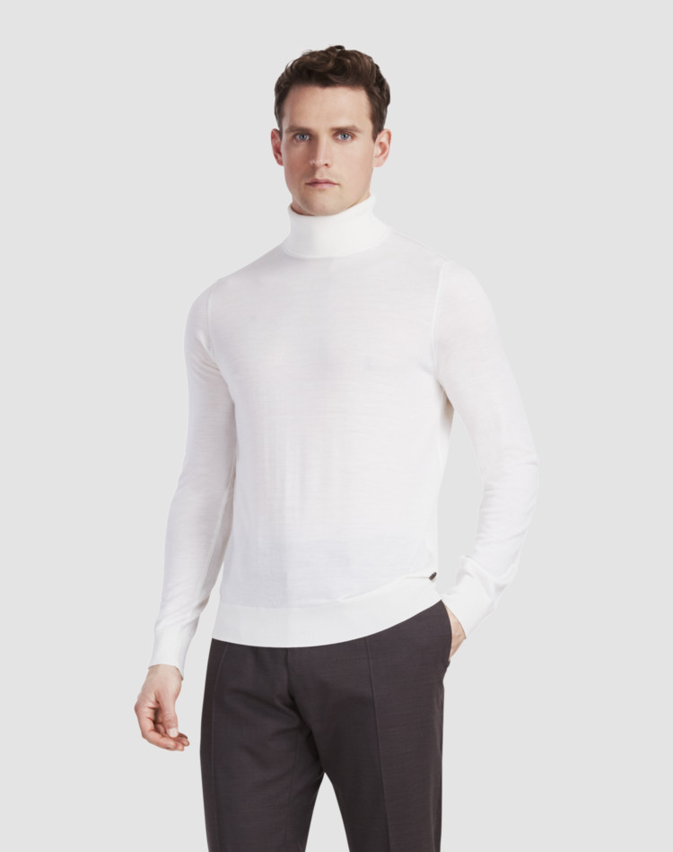 fine polo neck jumpers