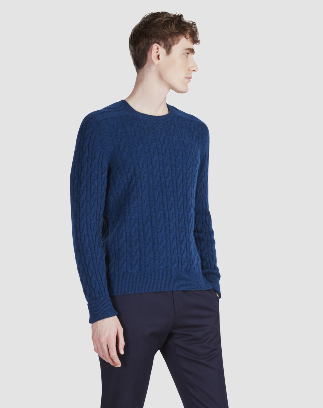 Men's Cashmere Cable Knit Jumper | dunhill HK Online Store