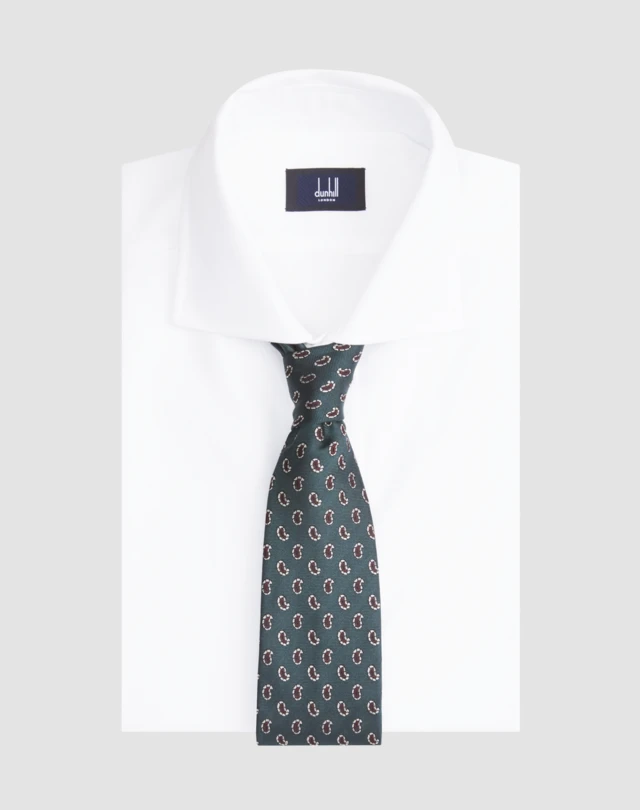 DUNHILL Micro Paisley Tie PRINTED TIES Man f