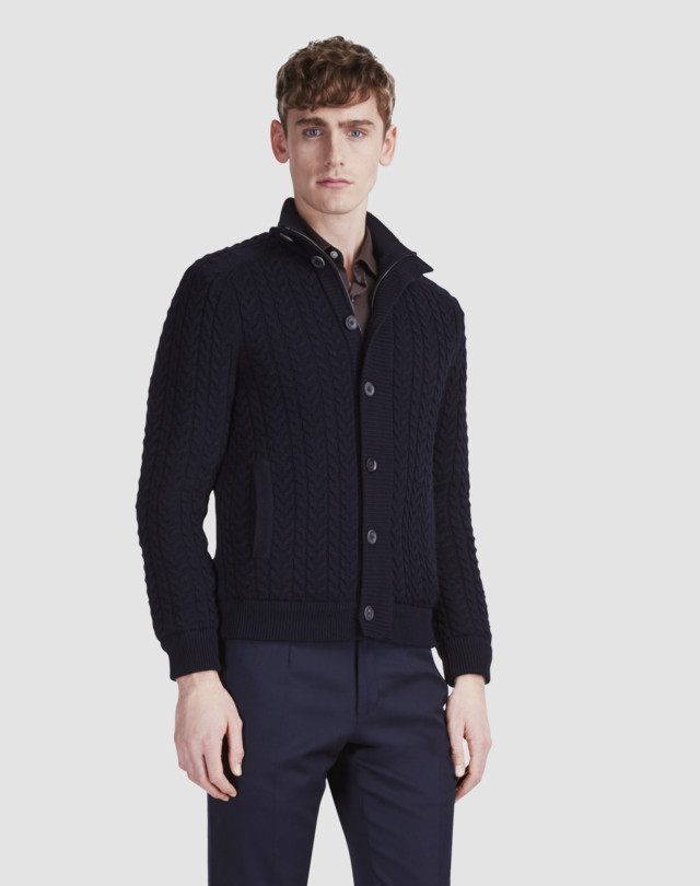 DUNHILL Knitted Reversible Jacket JACKETS Man f
