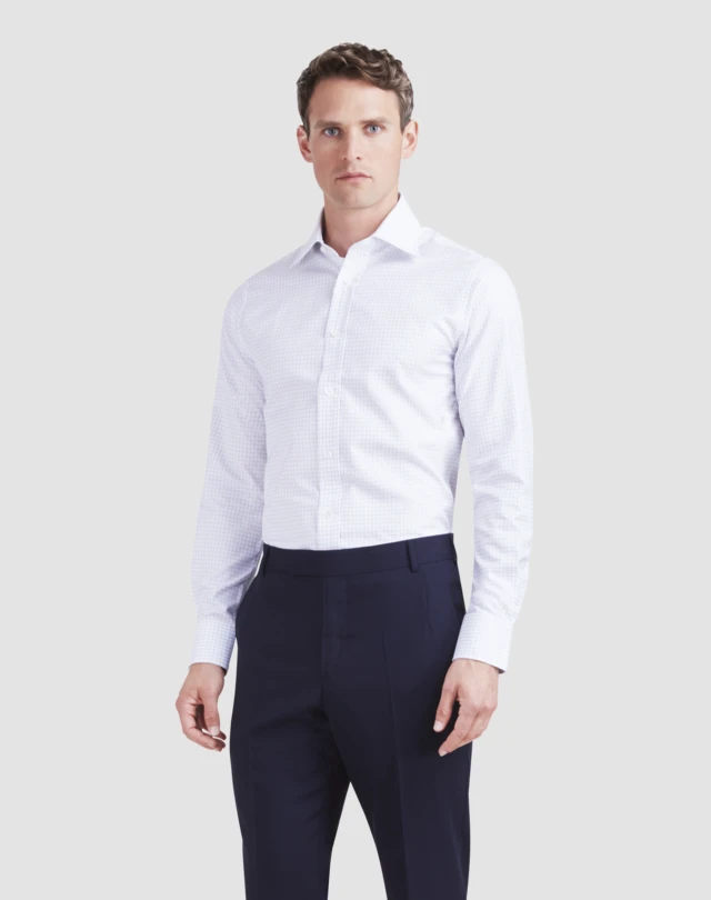 DUNHILL Broken Check Shirt Business Shirt Man f