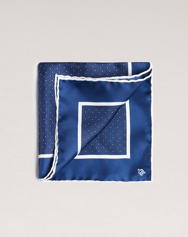 DUNHILL SAMURAI BLUE(サッカー日本代表) オフィシャルポケットスクエア
 ネクタイ＆ポケットチーフ メンズ f