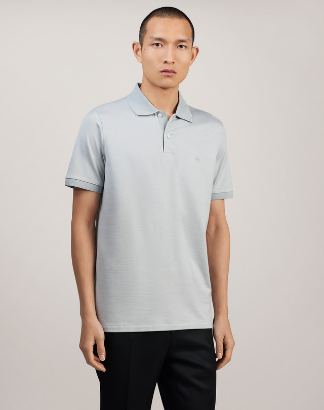 DUNHILL Micro Jacquard Polo
 POLOS Man f
