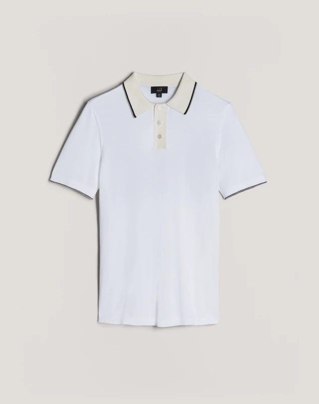 DUNHILL Contrast Trim Polo POLOS Man f