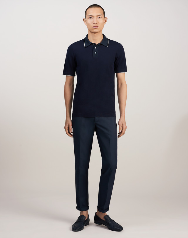 DUNHILL Contrast Trim Polo POLOS Man e