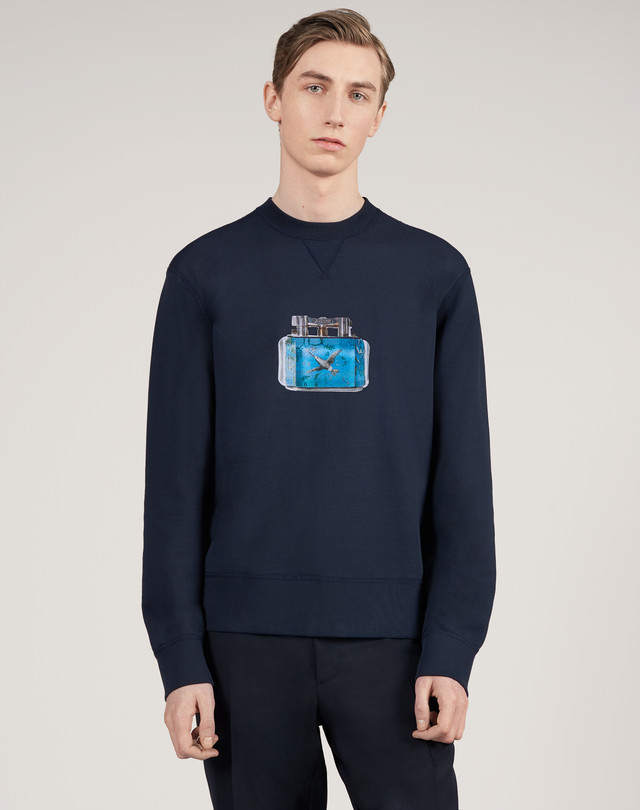 DUNHILL Aquarium Bird Sweatshirt SWEATSHIRTS Man f