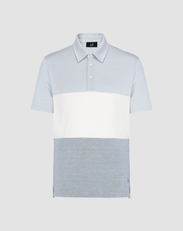 DUNHILL Jacquard polo shirt POLOS Man f
