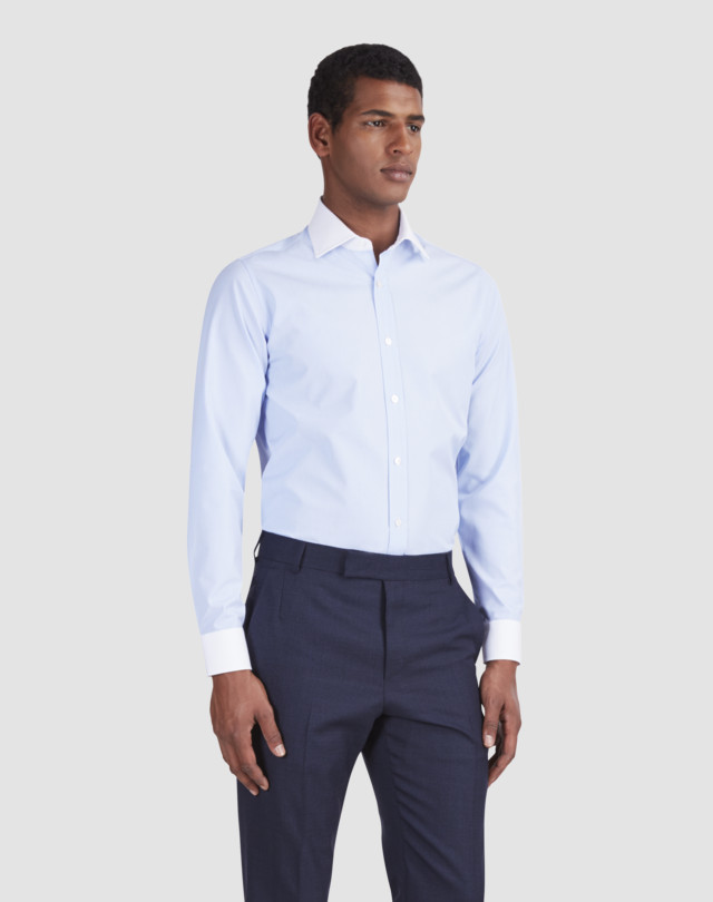 DUNHILL Classic Collar Formal Cotton Shirt FORMAL SHIRTS Man f