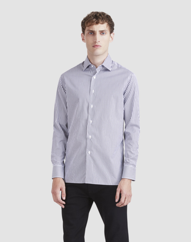 DUNHILL Long-Sleeved Classic Shirt Leisure Shirt Man f