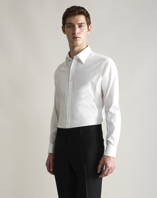 DUNHILL Classic Collar Formal Cotton Shirt Рубашки в деловом стиле Для Мужчин f