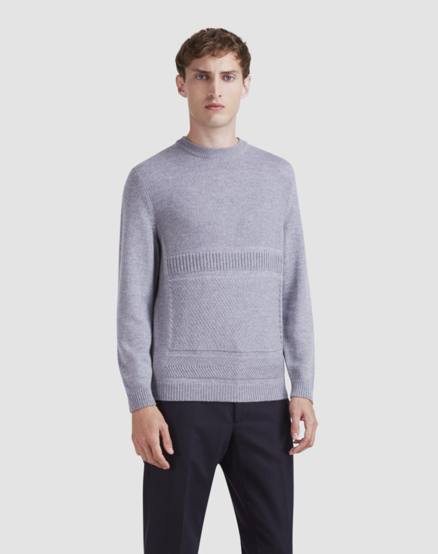 メンズ ウールテクスチャードクルーネック | dunhill JP
