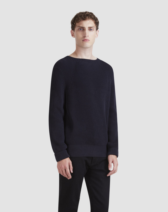 DUNHILL Pull pêcheur à col côtelé Maille Homme f