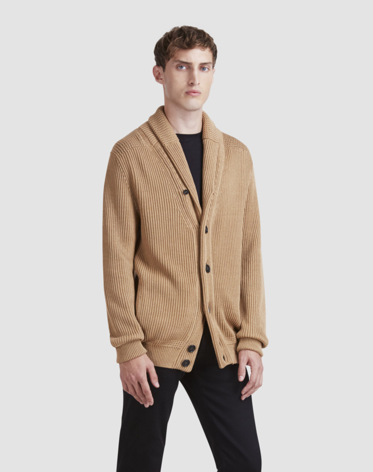 mens shawl collar cardigan uk