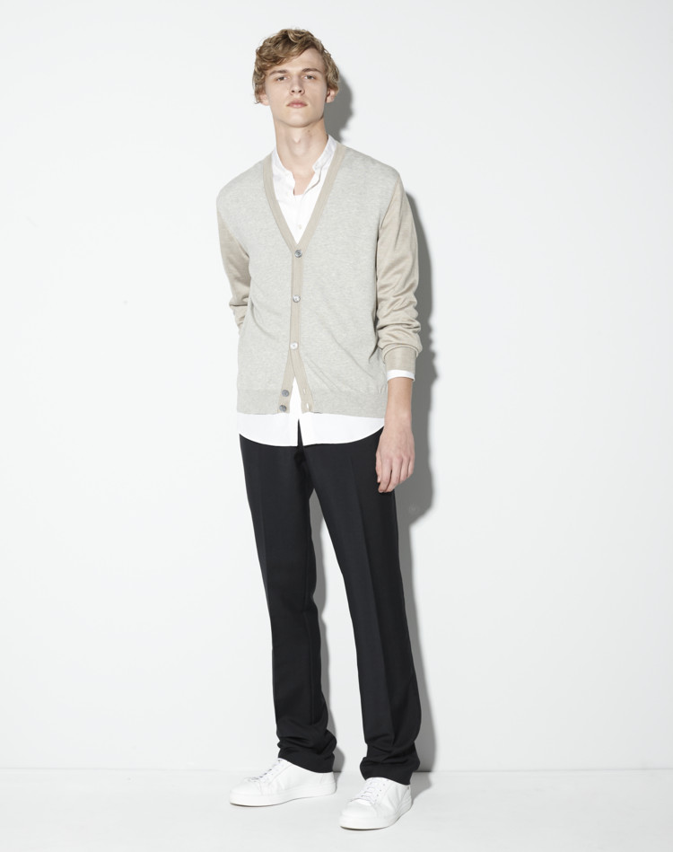 silk and cotton cardigan