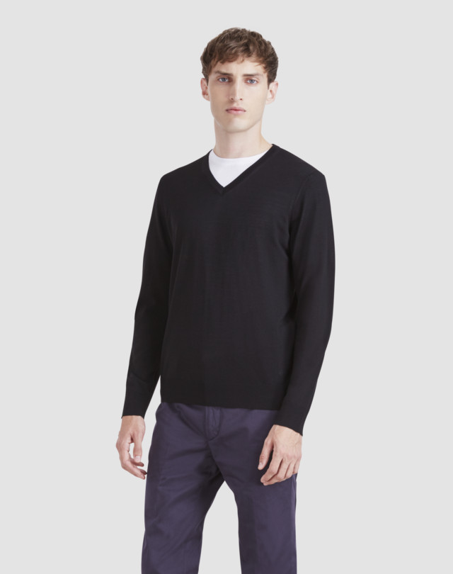 DUNHILL Merino V-Neck Jumper JUMPERS Man f