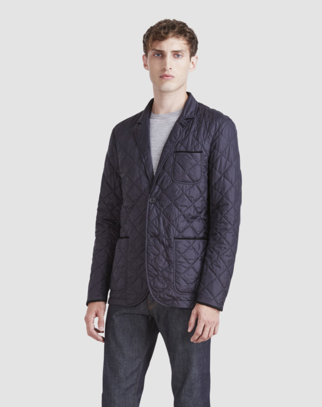 DUNHILL Quilted Blazer QUILTED JACKETS Man f