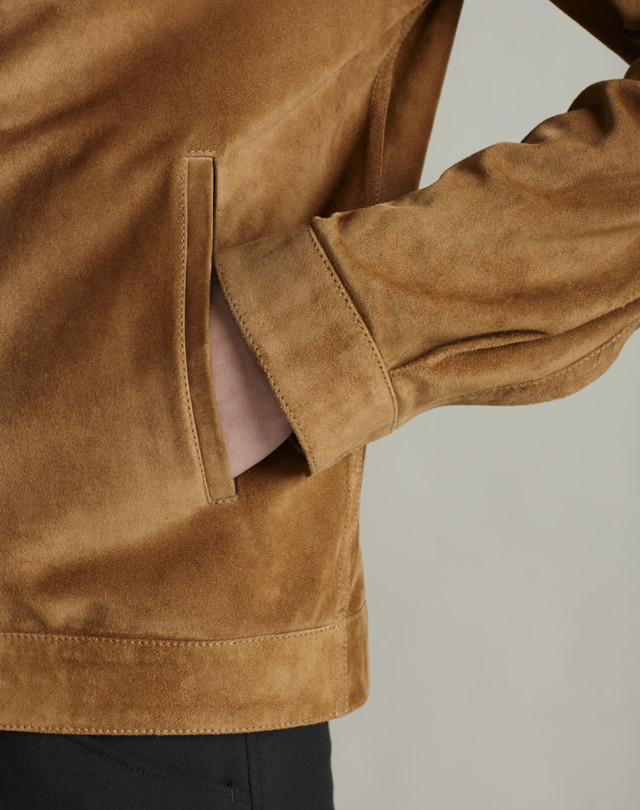 DUNHILL Suede Shirt Jacket LEATHER JACKETS Man a