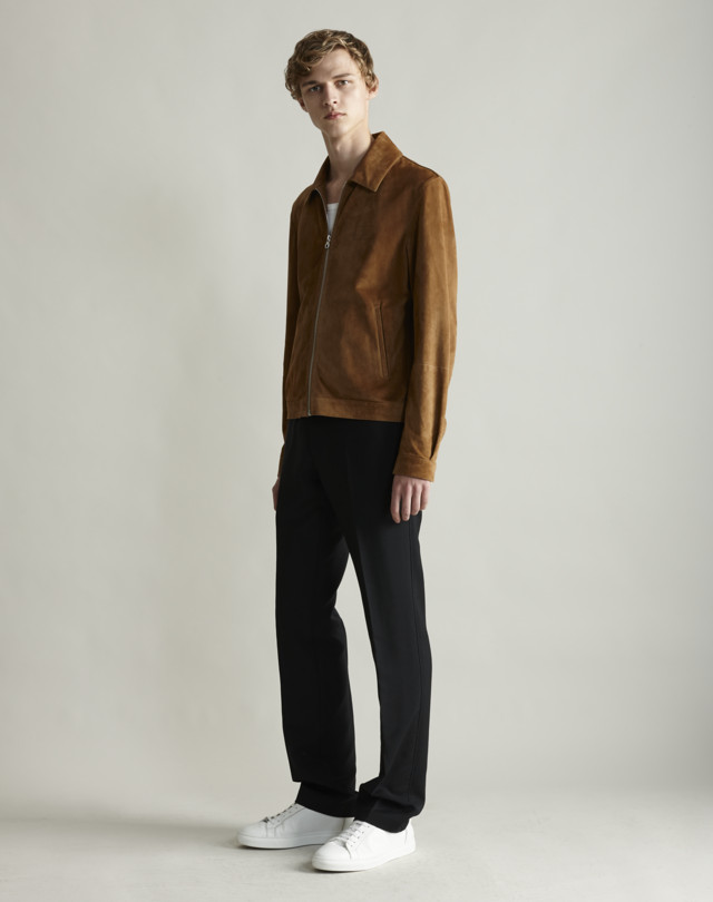 DUNHILL Suede Shirt Jacket LEATHER JACKETS Man r