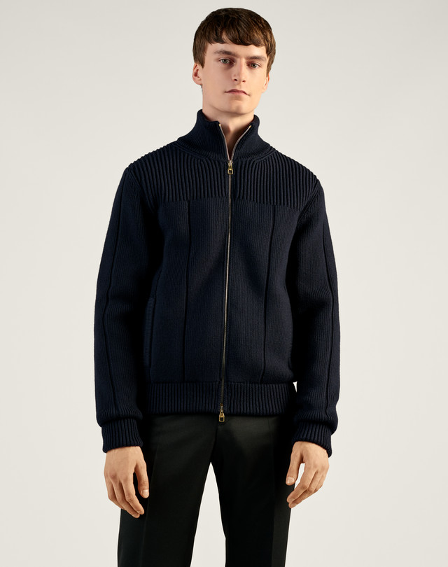 Men's Merino Rib Jacket With Quilt Lining | dunhill CO Online Store