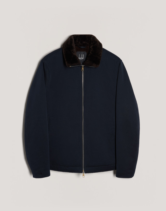 DUNHILL Shearling Collar Jacket JACKETS Man f