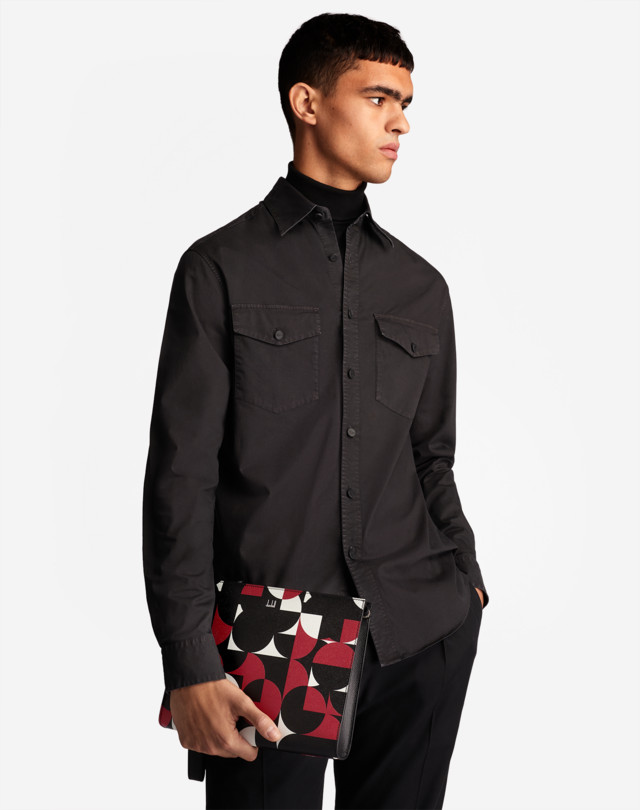 Men's CADOGAN OPTICAL ZIPPED POUCH | dunhill HK Online Store
