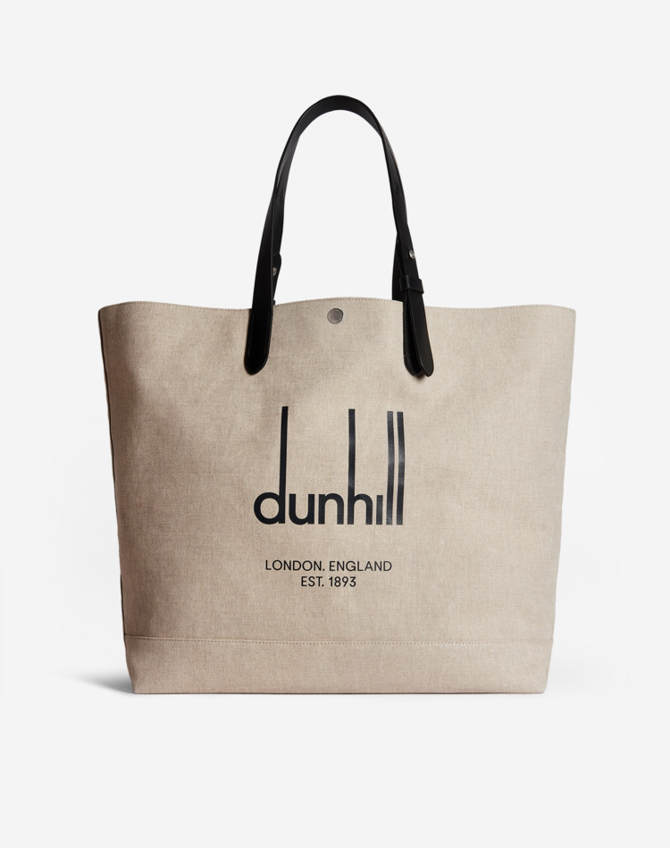 LEGACY CANVAS ZIPPED POUCH DUNHILL TOTES Man LEGACY CANVAS ZIPPED POUCH f