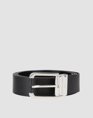 Classic Avorities Reversible Buckle Grain Leather Belt