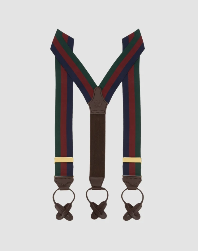DUNHILL Striped Barathea braces BRACES Man f