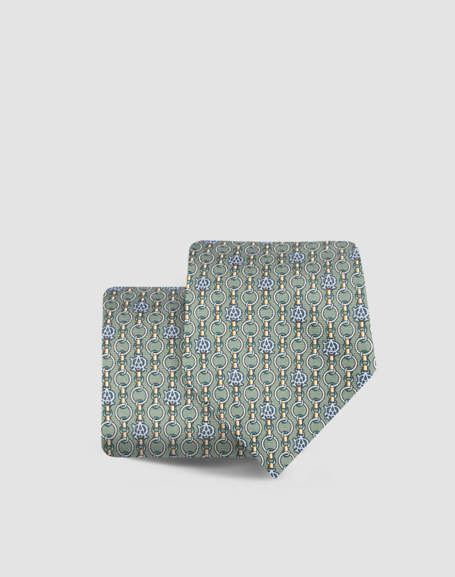 DUNHILL Equestrian print tie Ties & Pochettes Man f